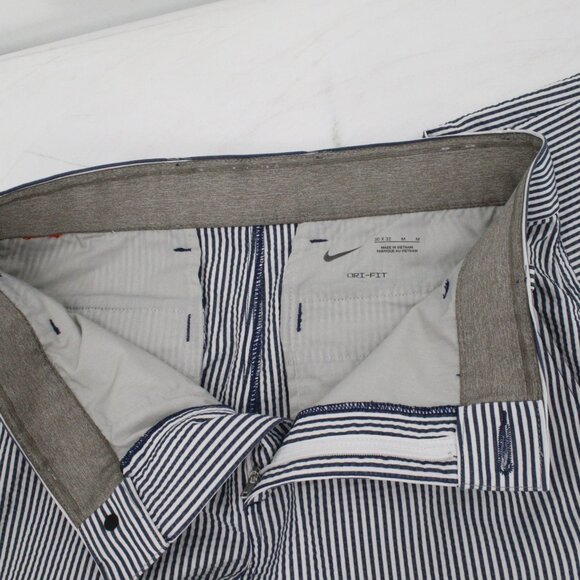 Malbon Golf x Nike Pant Mens 30 Dri-FIT UV Chino Striped Straight Leg Mid Rise - Picture 12 of 15